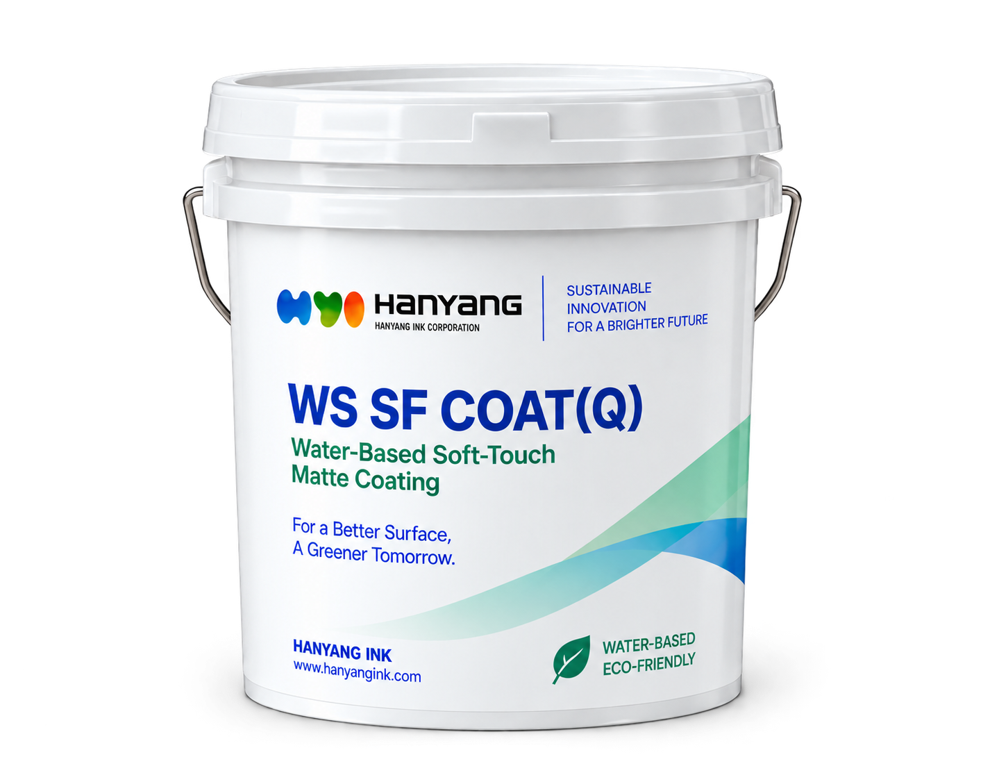 18 kilogram container of WS SF COAT(Q) water-based soft-touch matte coating